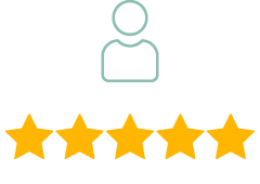 Person icon with 5 stars