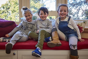 three children