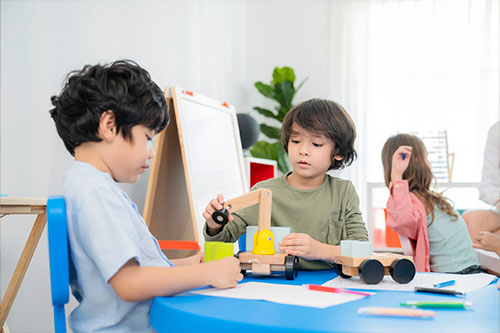 Asian Boys Playing